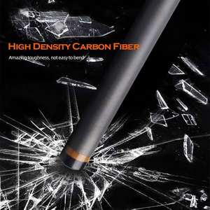 Little Monster Punch Schwarzer Carbonfaser-Pool-Jump-Queue mit Edelstahlverbindung und 2-teiligem Design - Product Image 2