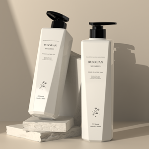 Runxuan trong suốt màu hồng 680ml nhựa tóc điều hòa <span class=keywords><strong>container</strong></span> 500ml người phụ nữ cơ thể Lotion Chai PET rỗng chai dầu gội đầu - Product Image 2
