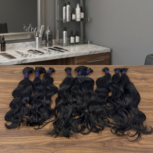 Wholesale Bulk Body Wave Human Hair Extensions Raw 26-28 Inches Double Wefted Tape Ins Pre-Bonded Lace <b>Wigs</b> - Product Image 3