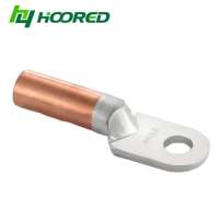 Cosses de câble bimétalliques cuivre-aluminium DTL, borne de transition standard AWG pour connexion à sertir de câble de distribution d'énergie