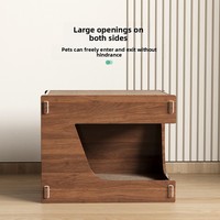 Grande griffoire moderne pour chat avec nid intégré, résistante à l'usure, sans éclats, durable, meuleuse de griffes, maison-villa, aucun assemblage requis