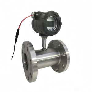 Débitmètre à turbine pour liquides DN25, connexion à bride, instrument de mesure de débit - Product Image 1