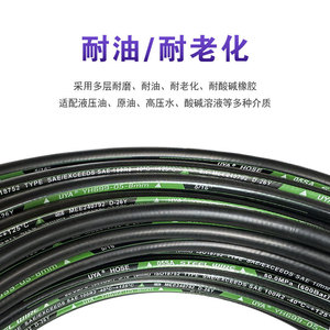 Tuyau en acier haute pression 5668-8 avec revêtement intérieur et extérieur en caoutchouc nitrile lisse pour la résistance au gaz et aux liquides - Product Image 4