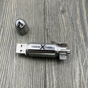 Tàu ngầm hình dạng kim loại Keychain <span class=keywords><strong>USB</strong></span> <span class=keywords><strong>flash</strong></span> drive 2GB tùy chỉnh đạn hình ổ đĩa bút 8GB 16GB 32GB 64GB 128GB - Product Image 2