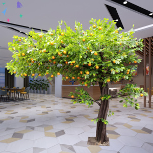 Limonero artificial personalizado de aspecto natural, árbol de limón falso <span class=keywords><strong>con</strong></span> fruta, árbol decorativo de fruta de alta simulación - Product Image 6
