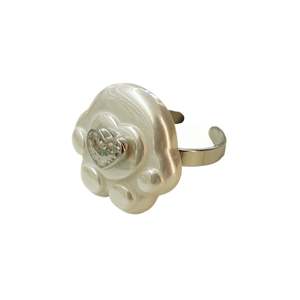 แหวนแฟชั่น สแตนเลสสตีล 316L ชุบทอง PVD ทนทาน ปรับขนาดได้ ดีไซน์รูปหัวใจ - Product Image 1
