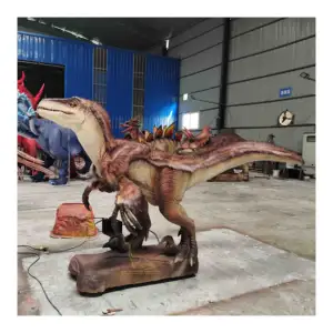Jurassic Dino Park vivido realistico dimensione della vita Animatronic Velociraptor dinosauro per la vendita