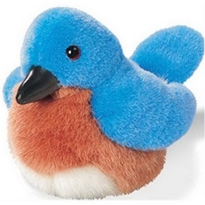 Peluche Assortiti di Uccelli Selvatici, Morbidi Giocattoli Imbottiti di Gabbiano <span class=keywords><strong>Blu</strong></span>/Passero <span class=keywords><strong>Blu</strong></span>/Colibrì/Gufo per Bambini e Adulti, Decorazione e Regalo a Tema Natura - Product Image 2