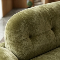 Canapé d'angle Shufulei en tissu chenille en forme de L, style médiéval, en bois massif, subventionné par le gouvernement Faoyi, pour salon