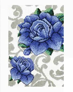 Su misura Di Vetro Blu Piscina Murale Mosaico di Arte Con Modello di Fiore