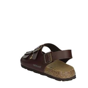 Sandales pour hommes Grnl SB3005-40 en cuir marron avec boucle et sangle, chaussures confortables - Product Image 2