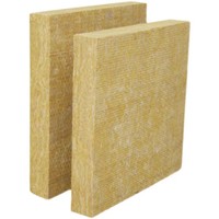 Panel de Lana de Roca de Basalto No Combustible para Aislamiento Térmico de Tuberías y Equipos Industriales
