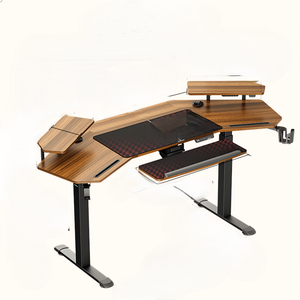 Đèn LED hình cánh <span class=keywords><strong>Studio</strong></span> bàn Bàn Khay Màn hình đứng kép Tai nghe Hanger cup chủ chơi game Bàn - Product Image 1