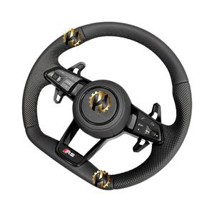 Volante R8 con botón de inicio Drive Select Half Alcantara para <span class=keywords><strong>Audi</strong></span> A3 A4 A5 A6 C7 C6 C8 B7 B8 B9 Q3 Q5 Q7 RS3 RS7 S600 8V - Product Image 3