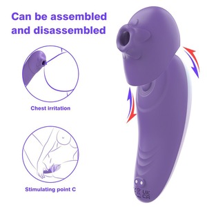 Dual-mode Suction <b>Vibrator</b> G-Spot Masturbator for Women Instant Orgasm Intimate Toy Breast Vagina 20-Frequency Waterproof IPX7 - Product Image 3