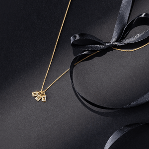 Gemnel 925 plata esterlina personalizada moda circón chapado en oro collar mejor amigo letras islámicas mujeres collares - Product Image 4