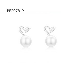 ต่างหูแฟชั่น DE PERLAS PE2978 สำหรับผู้หญิง เครื่องประดับคุณภาพสูง - Product Image 1
