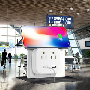 États-Unis <span class=keywords><strong>Canada</strong></span> Mexique <span class=keywords><strong>Adaptateur</strong></span> de prise murale avec chargeur USB Prise UE Standard 6A <span class=keywords><strong>Courant</strong></span> nominal pour plusieurs pays - Product Image 3