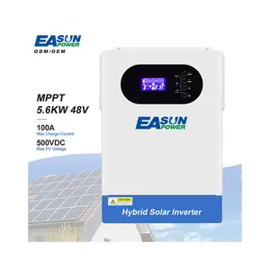 Easun Power 5KVA MPPT 100A Hybrid Solar Inverter Manufacturer Solar Energy PV System 48V 5KW Solar Inverter Off Grid