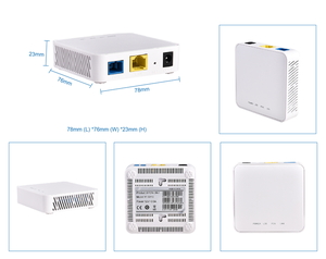 Adaptateur <span class=keywords><strong>fibre</strong></span> optique OEM économique à port unique 12V 0.5A SC UPC 1GE EPON/GPON FTTH ONU BT-G113 78x76x23mm - Product Image 3