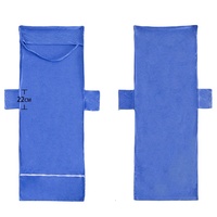 Serviette de plage en microfibre tissée effet daim, séchage rapide, avec logo personnalisé, pour chaises de plage, avec poches, qualité supérieure, vente chaude