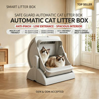 Bac à litière automatique autonettoyant pour chat, contrôle intelligent par application, grande capacité, toilette électrique pour chat, vente en gros, fournitures pour animaux de compagnie personnalisées OEM