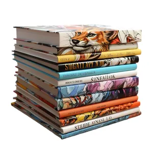 OEM High Quality Round Spine Hardcover Book Custom Coloring Offset Printing Hard Cover Book