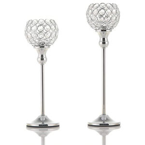 The table wedding crystal centerpieces decorative pillar | Glass candle holder - Product Image 1