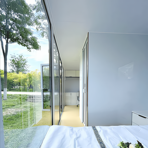 2025 Foshan usine maison arrière-cour par plage Casas Prefabricadas luxe Pod espace <span class=keywords><strong>Capsule</strong></span> préfabriqué modulaire en acier maison Côte d'Ivoire - Product Image 3