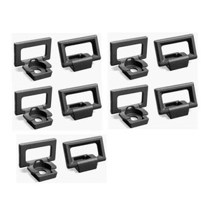 Crochets de remorquage pour Tesla Cybertruck, lot de 4, noirs, accessoires universels pour attelage de remorque de voiture - Product Image 4