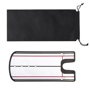 高品质亚克力黑色轻型高尔夫推杆镜挥杆训练器对准训练辅助器推杆训练辅助器 - Product Image 1