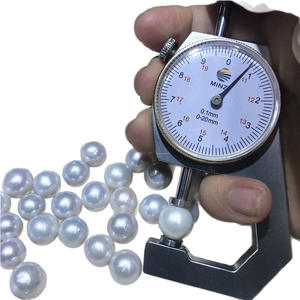 ลูกปัดน้ำจืดทรงบาร็อคสีขาวธรรมชาติ ขนาด 10-12 มม. ของเอดิสัน รูปทรงกลมสมบูรณ์แบบ แสงเงาสวยงาม มีตำหนิเพียงเล็กน้อย ลูกปัดเปลือย สามารถใช้ได้ - Product Image 5