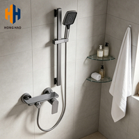 Système de robinetterie de douche cascade et pluie à poignée unique, mitigeur de baignoire eau chaude et froide pour villas et hôtels