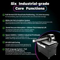 Impresora UV 6090 de Venta Caliente 2026 con 3 Cabezales Epson I3200 y Posicionamiento Visual Inteligente CCD, Impresora UV de Cama Plana para Acrílico, Madera, Vidrio y Metal
