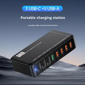 Cargador de carga rápida de nitruro de <span class=keywords><strong>galio</strong></span> multipuerto con enchufe USB transfronterizo de gran venta, función QC3.0 5V3A para teléfono móvil tipo C - Product Image 4