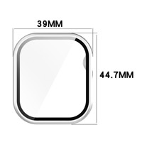 Trendybay - Étui de protection en PC électro-plaqué imperméable avec protection d'écran adapté à l'Apple Watch 8 Ultra 49 mm, accessoires pour montre intelligente