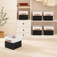 Boîtes de rangement pliables, adaptées aux armoires, aux étagères et aux compartiments de rangement, un excellent outil d'organisation pour la maison.