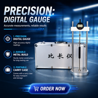 Comparador Digital de Doble Guía, Medidor de Longitud de Cemento de Doble Columna para Medición de Materiales de Construcción en Laboratorio SKLYYQ