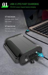 96000mAh LifePO4 パワーバンク <span class=keywords><strong>12V</strong></span> ソーラー＆UAV蓄電池 PD 60W急速充電対応 Macbook/ラップトップ用 - Product Image 5