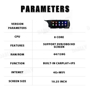 วิทยุติดรถยนต์ขนาด 10.25 นิ้ว สำหรับ Infiniti QX30 ปี 2015 2016 -2018 หน้าจอสัมผัส เครื่องเล่นมัลติมีเดียในรถยนต์ พร้อมระบบนำทาง GPS ระบบปฏิบัติการ Android 12 - Product Image 6