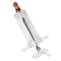 Injecteur d'huile/teinture 30Ml, avec adaptateur du coupleur rapide à faible côté, 1/4 SAE, pour climatisation automobile, huile/colorant, seringue pistolet de graisse