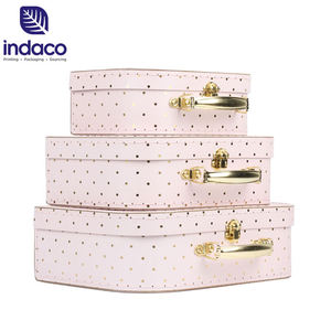 การปรับแต่งโรงงานกระเป๋าเดินทางวินเทจกล่องของขวัญกระเป๋าเดินทางหรูหราของที่ระลึกกระเป๋าเดินทางกระดาษทําด้วยมือ - Product Image 4