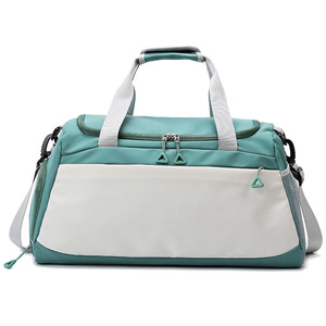 Pink Low MOQ Custom Sports Travel <b>Bag</b> Duffel <b>Bags</b> Waterproof Nylon Overnight Tote <b>Bag</b> for Women - Product Image 2