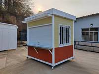 Caseta de Guardia de Seguridad China Hongqi Guard Post 1020, Estructura de Acero Prefabricada Móvil, Impermeable y Resistente al Viento, a Bajo Precio