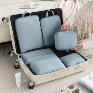 Nhà Máy Bộ Nhớ Vải 6Pcs Đặt Du Lịch Đóng Gói Túi Hành Lý Tổ Chức Phụ Kiện Tùy Chỉnh Đóng Gói Cubes - Product Image 1