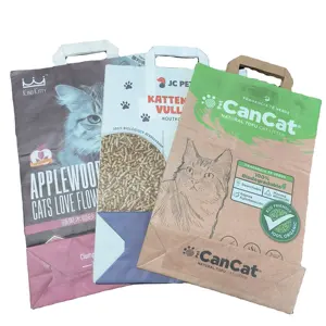 Sacos De Papel Kraft Fabricante Profissional Vibrant Life Bentonite cat litter bags