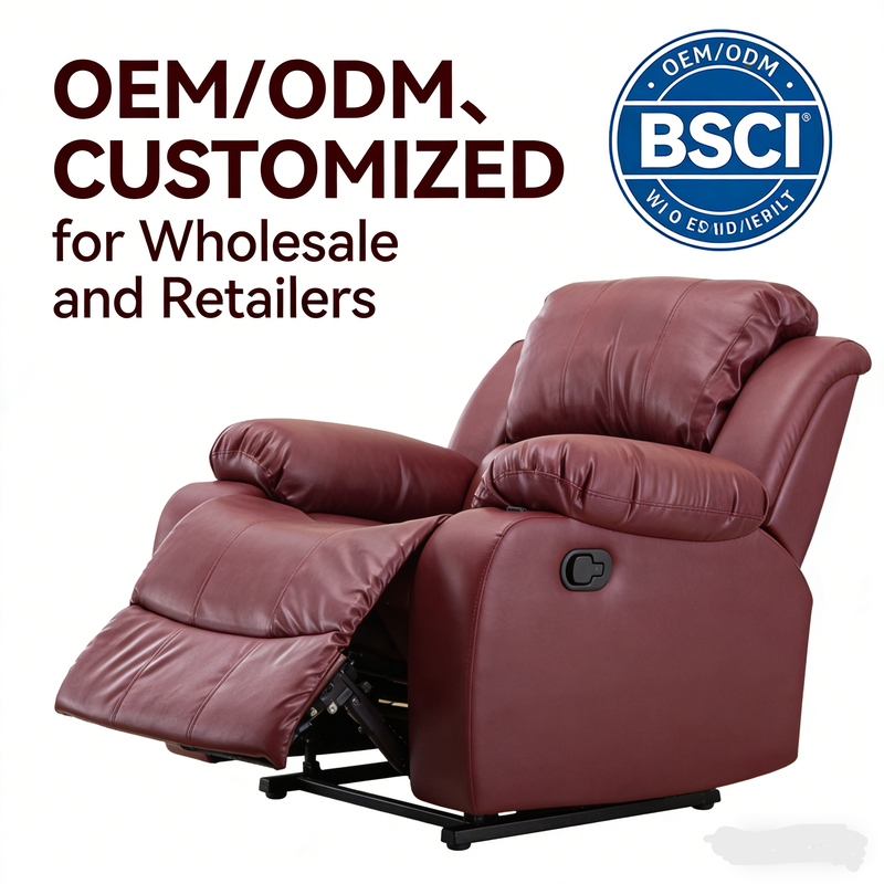 Modern Leather Massage Reclining Sofa Chair
