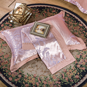 Parure <span class=keywords><strong>de</strong></span> Lit <span class=keywords><strong>de</strong></span> Luxe <span class=keywords><strong>Haut</strong></span> <span class=keywords><strong>de</strong></span> <span class=keywords><strong>Gamme</strong></span> en <span class=keywords><strong>Coton</strong></span> Jacquard Brodé Doux, <span class=keywords><strong>Housse</strong></span> <span class=keywords><strong>de</strong></span> <span class=keywords><strong>Couette</strong></span>, Taies d'Oreiller et Drap pour Mariage, Grandes Tailles Queen et King - Product Image 3