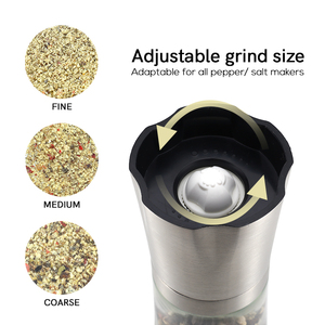 Pentagonal Herbs Spice <strong>Mills</strong> Stainless Steel Manual Ceramic Burr Salt and Pepper Grinder - Product Image 3