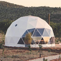 Tente dôme familiale pour 6 à 8 personnes, camping en plein air, PVC, dômes géodésiques, igloo pour le glamping